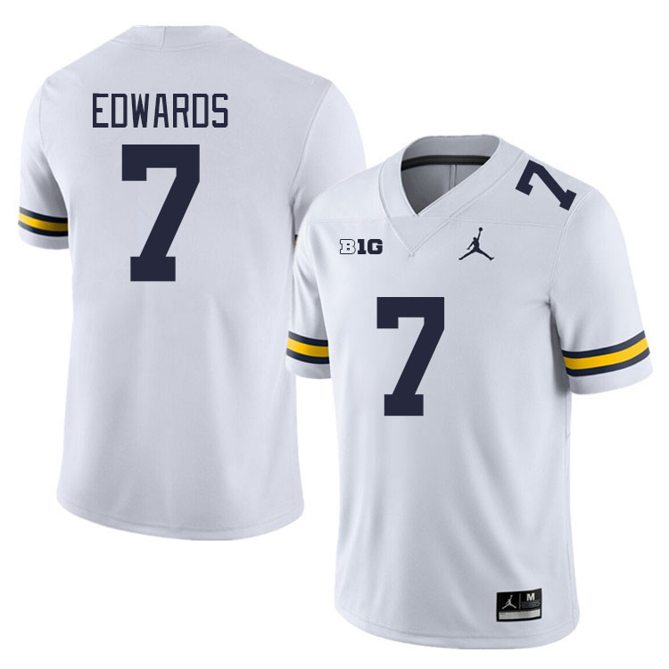 Michigan Wolverines #7 Donovan Edwards College Football Jerseys Stitched Sale-White